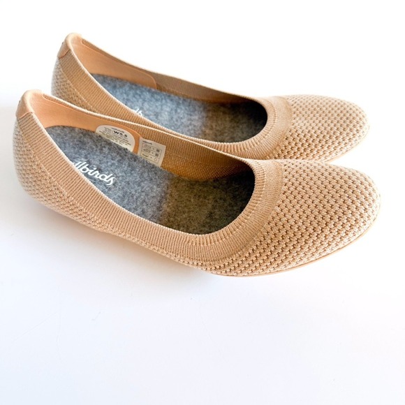 Allbirds Tree Breezers Flats Lux Beige Knit Ballet Shoes Women's size 5.5 - Picture 4 of 13